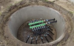 сборный коллектор для геотермального кластерного поля